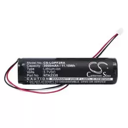 Li-ion Battery fits Logitech, Pure-fi Anywhere Speaker 2nd Mm50, Part Number, Logitech 3.7V, 3000mAh