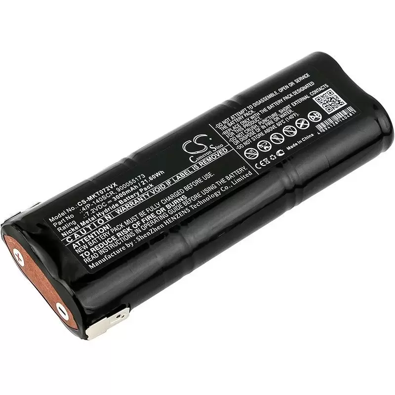 Ni-MH Battery fits Makita, 4072d, 4072dw, Part Number 7.2V, 3000mAh