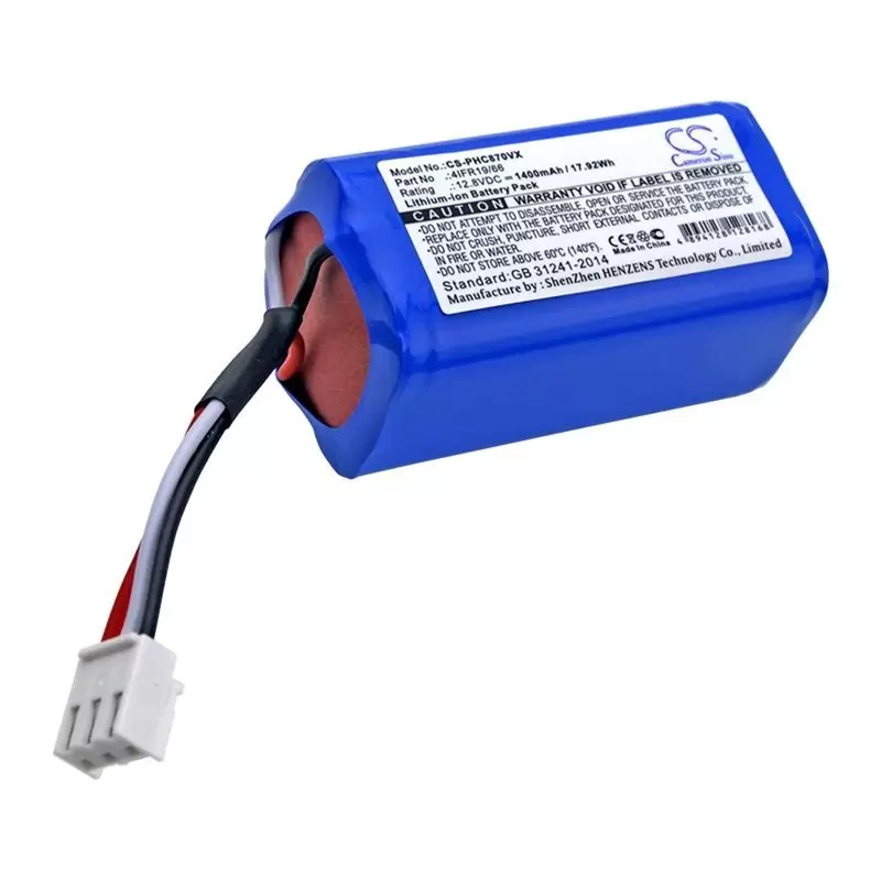 LiFePO4 Battery fits Philips, Fc8603, Fc8700, Fc8705 12.8V, 1400mAh
