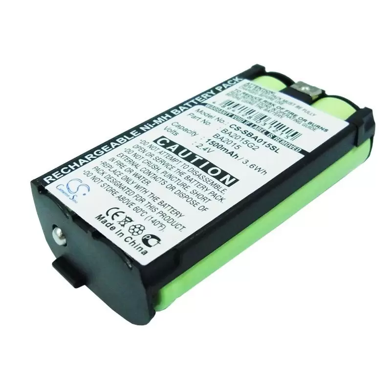 Ni-MH Battery fits Sennheiser, 2015fm, Ek1038, G2 2.4V, 1500mAh
