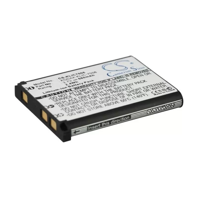 Li-ion Battery fits Kodak, Easyshare M200, Easyshare M215, Easyshare M22 3.7V, 660mAh