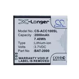 Li-ion Battery fits Acer, liquid c1 3.7V, 2000mAh