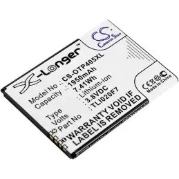 Li-ion Battery fits Alcatel, one touch 4 5.0, one touch pixi 4 (5), one touch pixi 4 5 3.8V, 1950mAh
