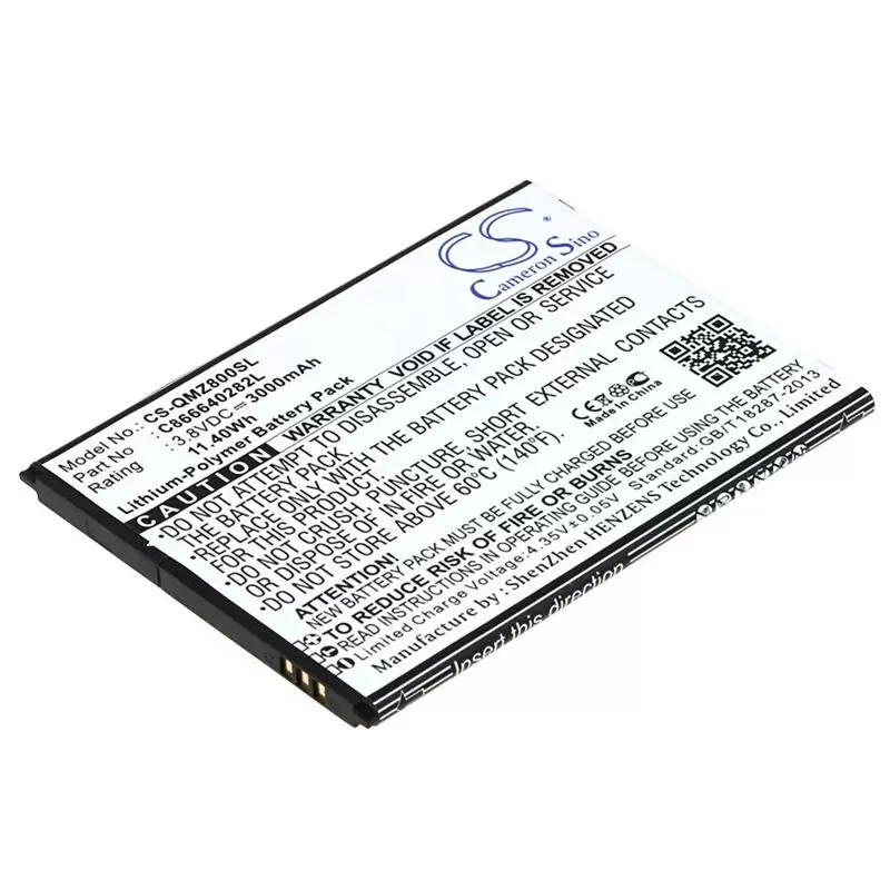 Li-Polymer Battery fits Blu, l050, life onexl, life xl 3.8V, 3000mAh