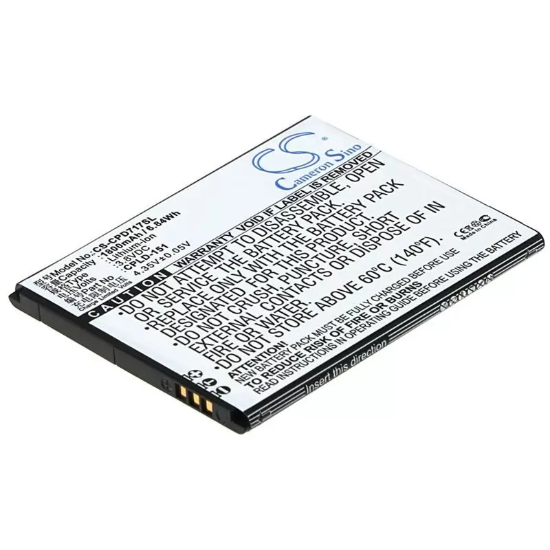 Li-ion Battery fits Coolpad,8717 3.8V, 1800mAh