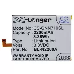 Li-Polymer Battery fits Gionee, e7 mini 3.8V, 2200mAh