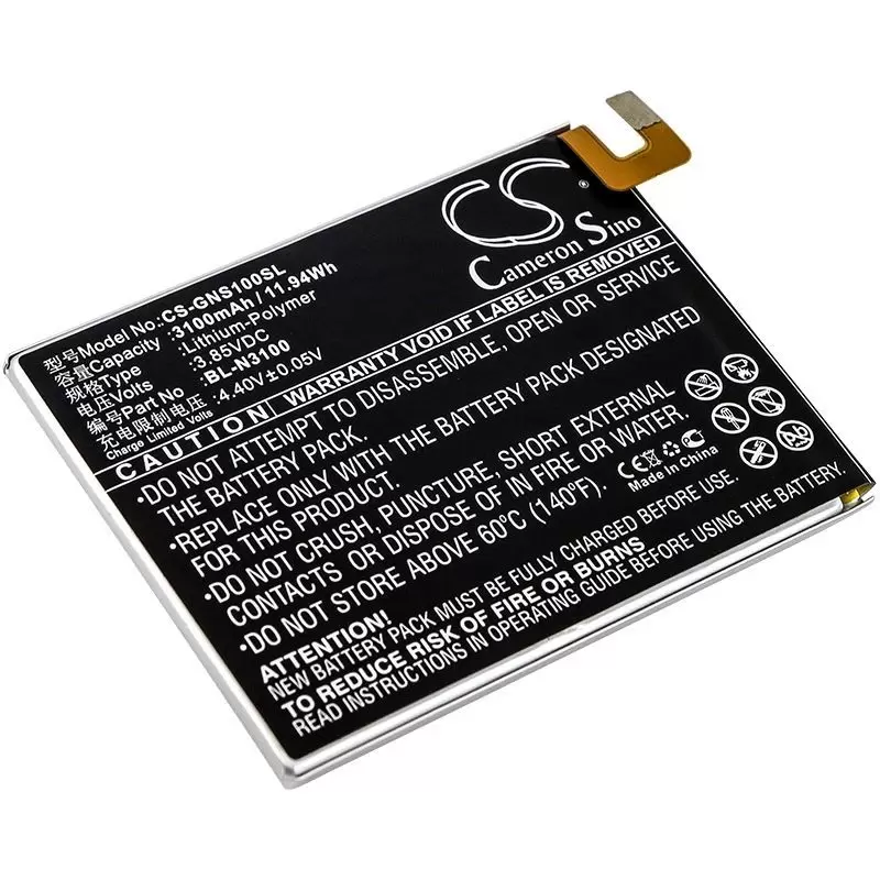 Li-Polymer Battery fits Gionee, elife s10c, elife s10c dual sim, elife s10c dual sim td-lte 3.85V, 3100mAh
