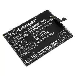 Li-Polymer Battery fits Gionee, elife s6 pro, elife s6 pro dual sim td-lte in, gn9012 3.85V, 3100mAh