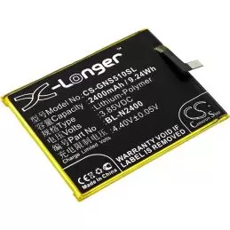 Li-Polymer Battery fits Gionee, gn9007, s5.1 pro 3.85V, 2400mAh