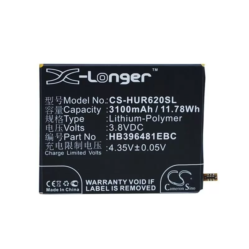 Li-Polymer Battery fits Huawei, ascend y6 2, ascend y6ii, bg2-w09 3.8V, 3100mAh