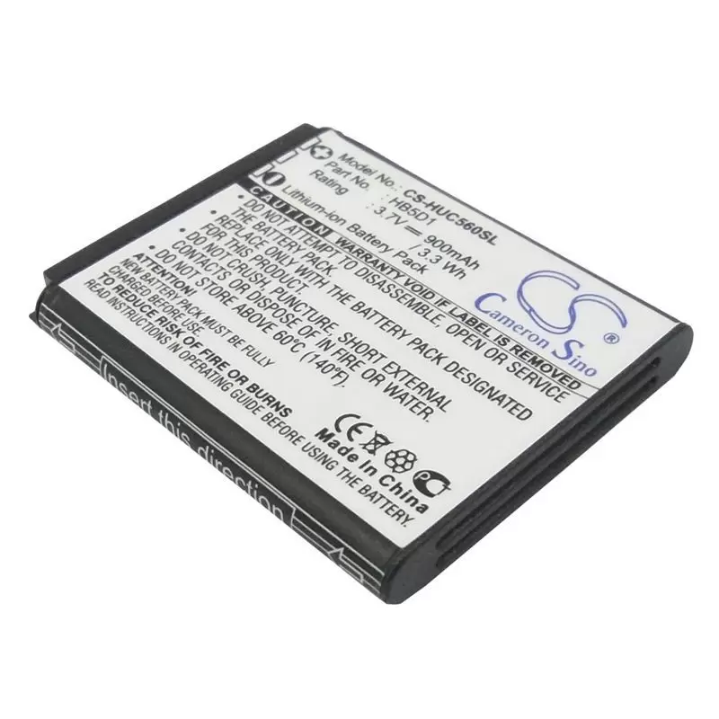 Li-ion Battery fits Huawei, c5110, c5600, c5700 3.7V, 900mAh