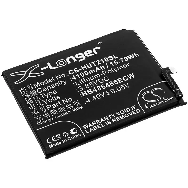Li-Polymer Battery fits Huawei, lya-al00, lya-al00p, lya-l09 3.85V, 4100mAh