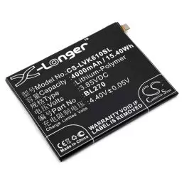 Li-Polymer Battery fits Lenovo, k6 note (2016), vibe k6 plus, motorola 3.85V, 4000mAh