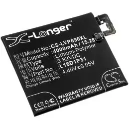 Li-Polymer Battery fits Lenovo, pb2-690n, phab 2 pro, phab2 pro 3.82V, 4000mAh