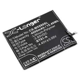 Li-Polymer Battery fits Meilan, note 3, meizu, m3 note 3.85V, 4000mAh