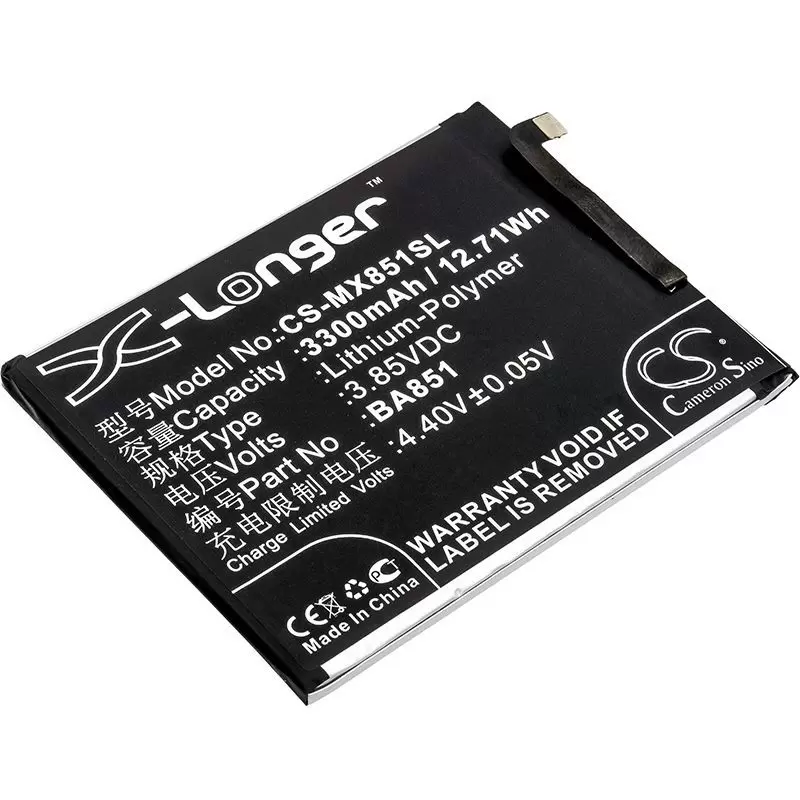 Li-Polymer Battery fits Meizu, e3, e3 dual sim, m851m 3.85V, 3300mAh