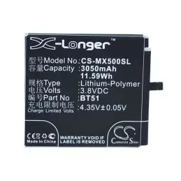 Li-Polymer Battery fits Meizu, m575 dual sim, m575m, m575u 3.8V, 3050mAh