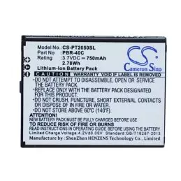 Li-ion Battery fits Pantech, breeze 4, breeze iv, p2050 3.7V, 750mAh
