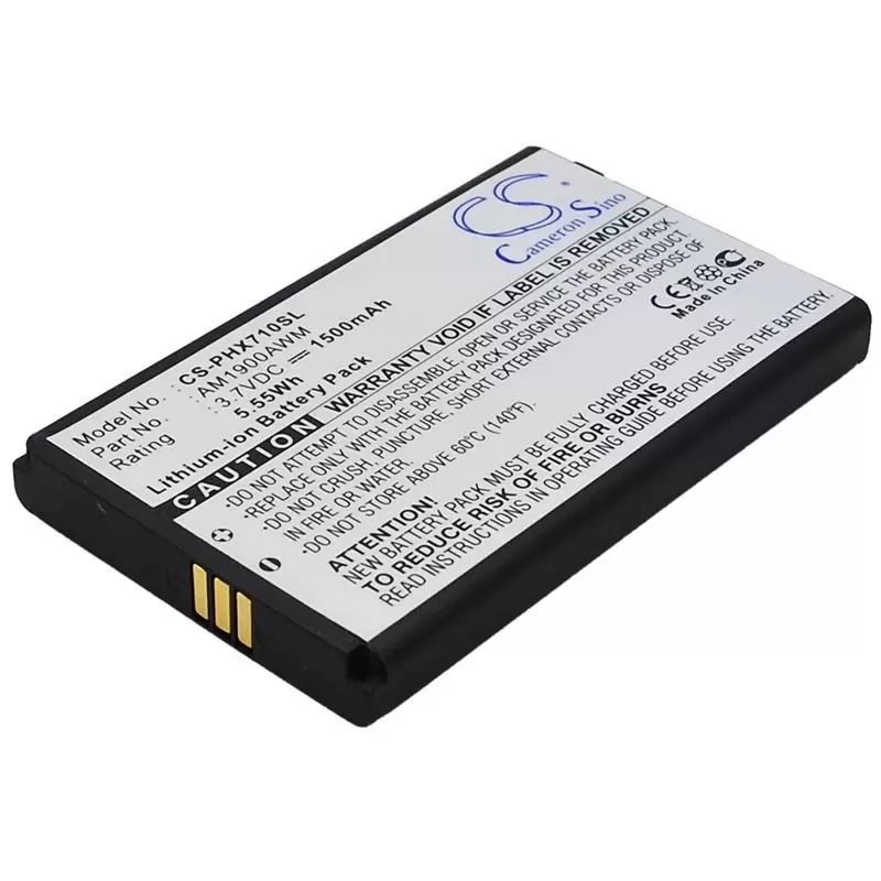 Li-ion Battery fits Philips, xenium x710 3.7V, 1500mAh
