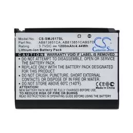 Li-ion Battery fits Samsung, blackjack ii, dm-s105, sgh-i617 3.7V, 1200mAh