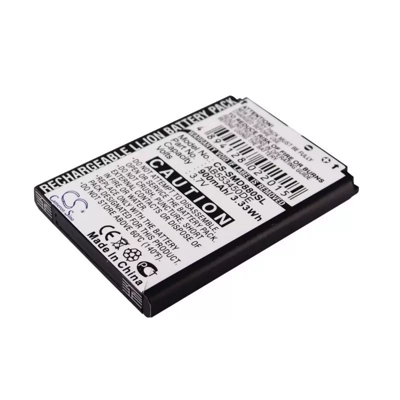 Li-ion Battery fits Samsung, gt-b5702c, gt-b5712c, sgh-d880 3.7V, 900mAh