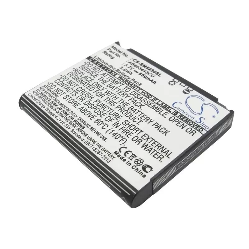 Li-ion Battery fits Samsung, gt-s5230c, gt-s5233a, gt-s5233c 3.7V, 800mAh
