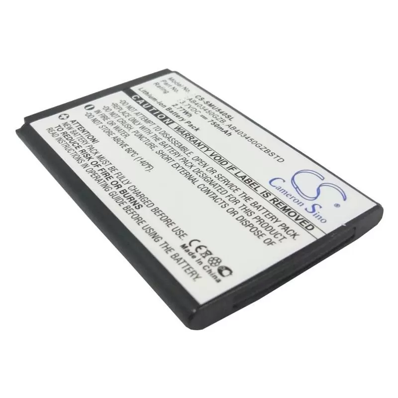 Li-ion Battery fits Samsung, sch-u540, sch-u550, sgh-u540 3.7V, 750mAh