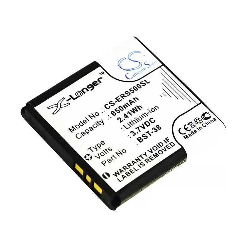 Li-ion Battery fits Sony ericsson, c510, c902, c902c 3.7V, 650mAh