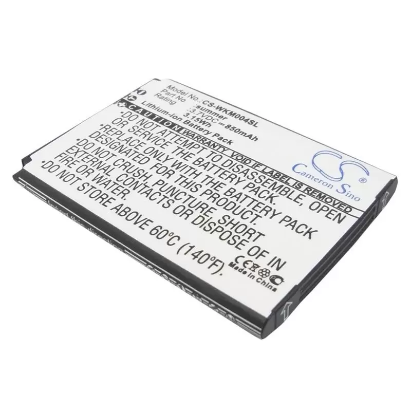 Li-ion Battery fits Wiko, soap, summer 3.7V, 850mAh