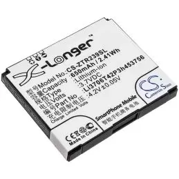 Li-ion Battery fits Zte, r239 3.7V, 650mAh