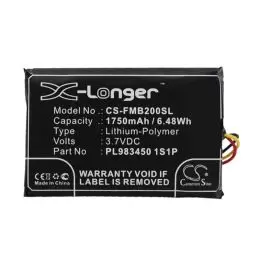 Li-Polymer Battery fits Falcom, Mambo 2 3.7V, 1750mAh