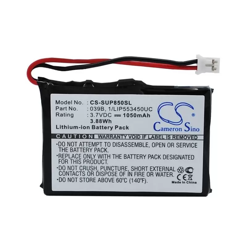 Li-ion Battery fits Microtracker, 01-065-0624-0, 01-065-0625-0, Gprs 3.7V, 1050mAh