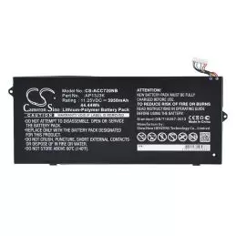 Li-Polymer Battery fits Acer, Chromebook 11 C740, Chromebook 11 C740-c32m, Chromebook 11 C740-c3p1 11.25V, 3950mAh
