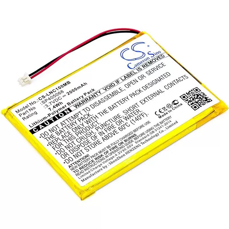 Li-Polymer Battery fits Luvion, Prestige Touch, Supreme Connect, Part Number 3.7V, 2000mAh