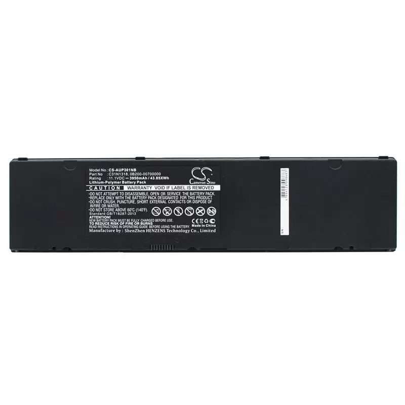 Li-Polymer Battery fits Asus, Asuspro Essential Pu301la, Asuspro Essential Pu301la-ro064g, Asuspro Pu301 11.1V, 3950mAh