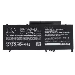 Li-Polymer Battery fits Dell, latitude 15 5000, latitude 3150, latitude 3160 7.4V, 6850mAh