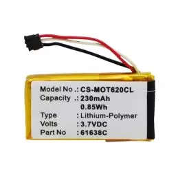 Li-Polymer Battery fits Motorola, Dect 6.0, It6, It6-2 3.7V, 230mAh