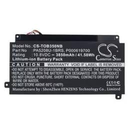 Li-Polymer Battery fits Toshiba, cb35-a3120, cb35-b3330, cb35-b3340 10.8V, 3850mAh