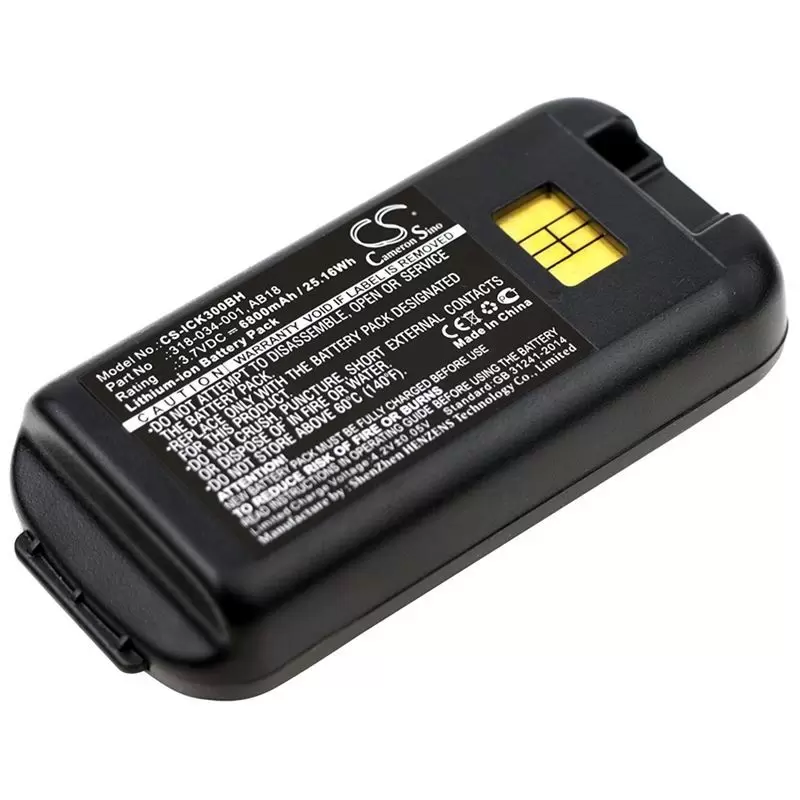 Li-ion Battery fits Intermec, Ck3, Ck3a, Ck3c 3.7V, 6800mAh