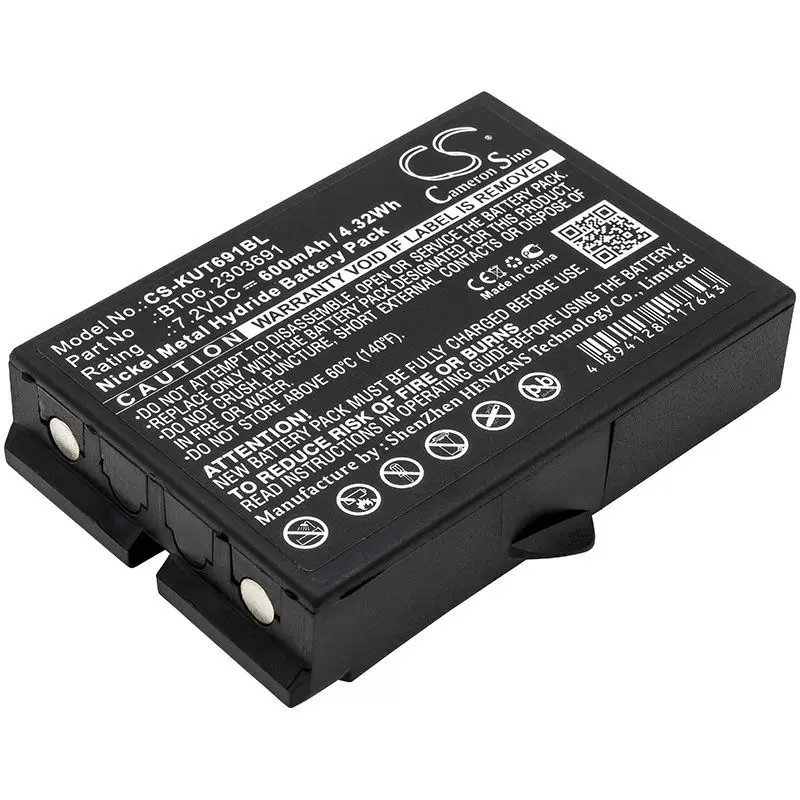 Ni-MH Battery fits Ikusi, 2303691, Tm60, Tm61 7.2V, 600mAh
