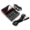 DF-MDH6U USA Plug, Battery Charger for Battery Charger, 18650, 10440, 13450, 14430, 14500, 14650