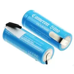 Li-ion Battery Includes 2pcs Pack With Solder Tabs 3.7V, 1600mAh