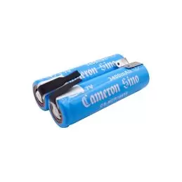 Li-ion Battery Includes 2pcs Pack With Tabs 3.7V, 3400mAh