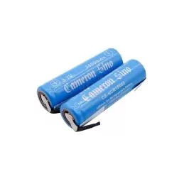 Li-ion Battery Includes 2pcs Pack With Solder Tabs 3.7V, 3400mAh