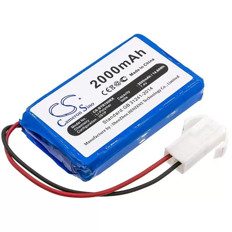 Li-Polymer Battery fits Brookstone, Rover Revolution 7.4V, 2000mAh