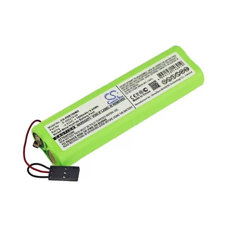 Ni-MH Battery fits Puritan Bennett, 49221900, Pb100, Pb700 4.8V, 1800mAh