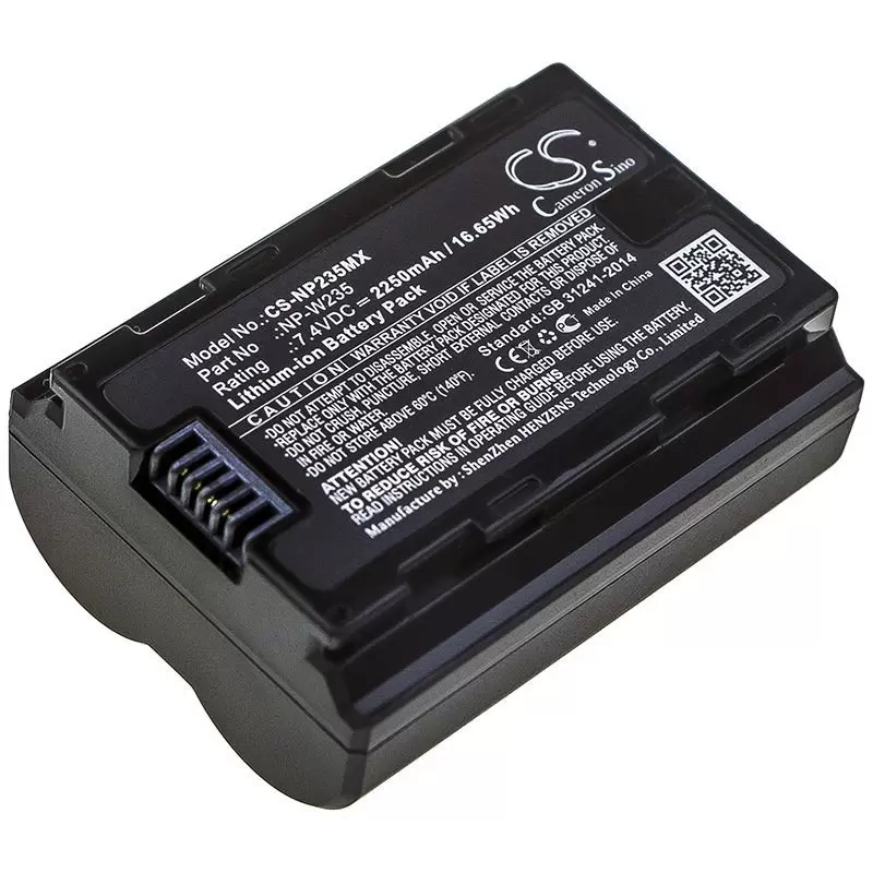 Li-ion Battery fits Fujifilm, X-t4 7.4V, 2250mAh