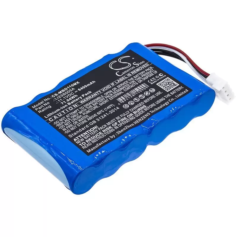 Li-ion Battery fits Mindray, Umec10 11.1V, 6400mAh
