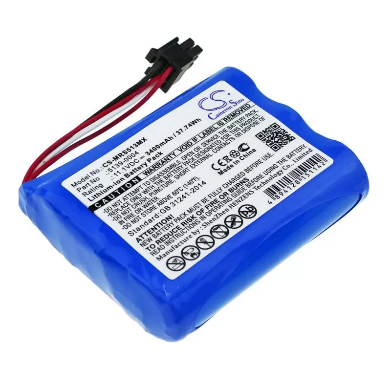 Li-ion Battery fits Masimo, Masimo Sedline 11.1V, 3400mAh