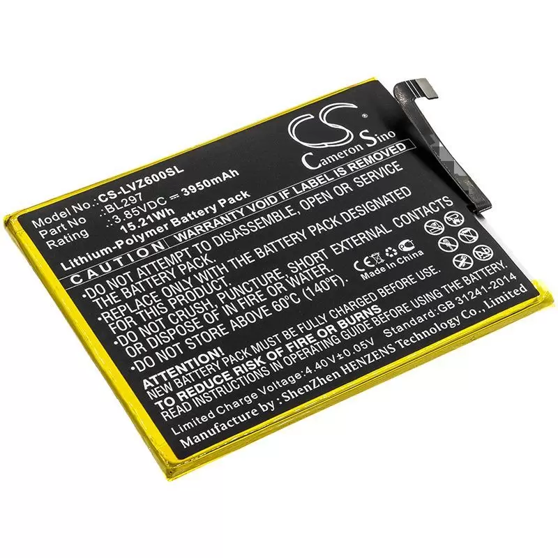 Li-Polymer Battery fits Lenovo, Z6 Lite, Z6 Youth 3.85V, 3950mAh